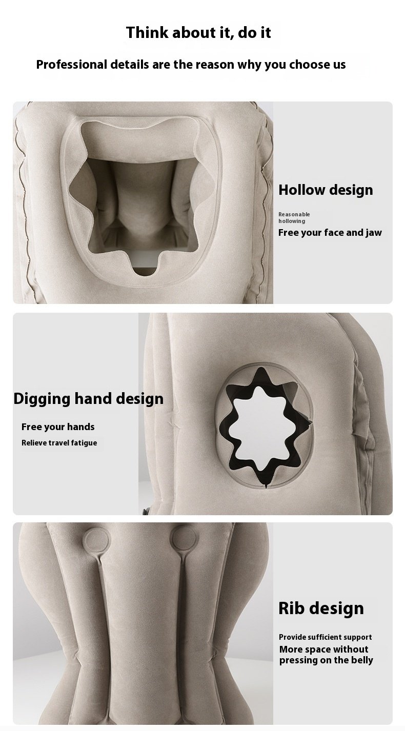 Travel Office Student Nap Pillow Sleeping Pillow Long Distance Train Neck Pillow - Image 3